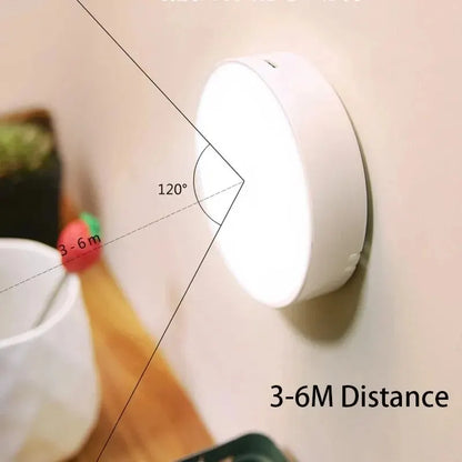 LED Night Light Smart Human Body Sensor Magnetic Suction Wireless-Use No Video Flicker Night Lamp for Closet Stair Bed