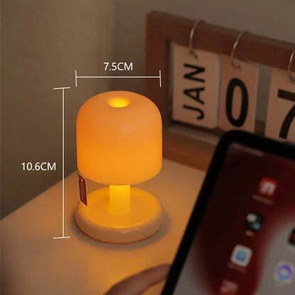 Sunset Night Light Led Table Lamp Mini USB Rechargeable Desk Bedside Bedroom Bar Room Decor Atmosphere Mood Light Minimalist