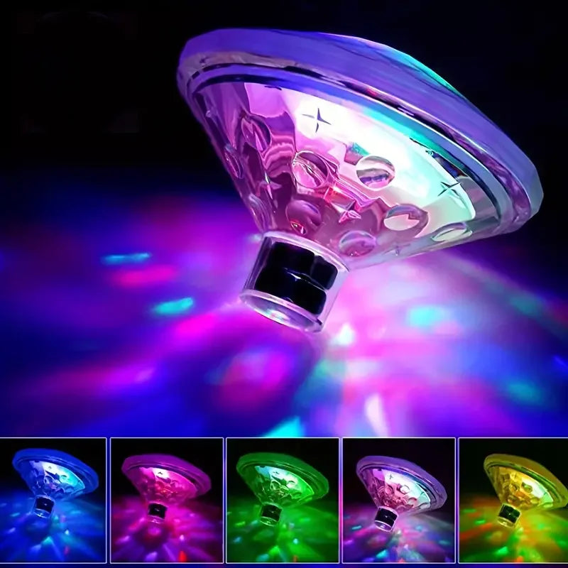 Floating Underwater Light RGB Submersible LED Disco Light Glow Show Swimming Pool Hot Tub Spa Lamp Bath Light