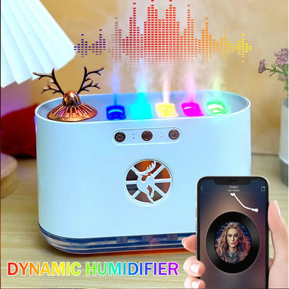 New Dynamic Pickup Humidifier with Large Capacity Household Humidifier, High Mist Atmosphere Light Aromatherapy Machine