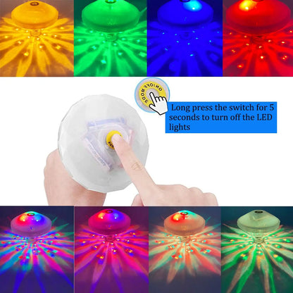 Floating Underwater Light RGB Submersible LED Disco Light Glow Show Swimming Pool Hot Tub Spa Lamp Bath Light