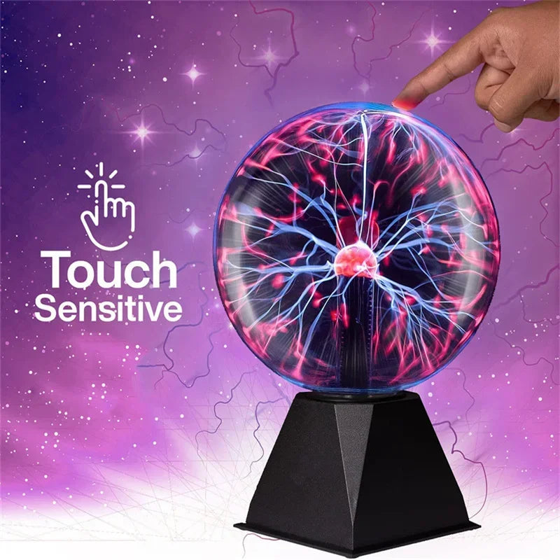 3/4/5/6/8 Inch Magic Plasma Ball Lamp Touch Sensitive LED Night Light Atmosphere Lights Novelty Lamp PCB Board for Replacement