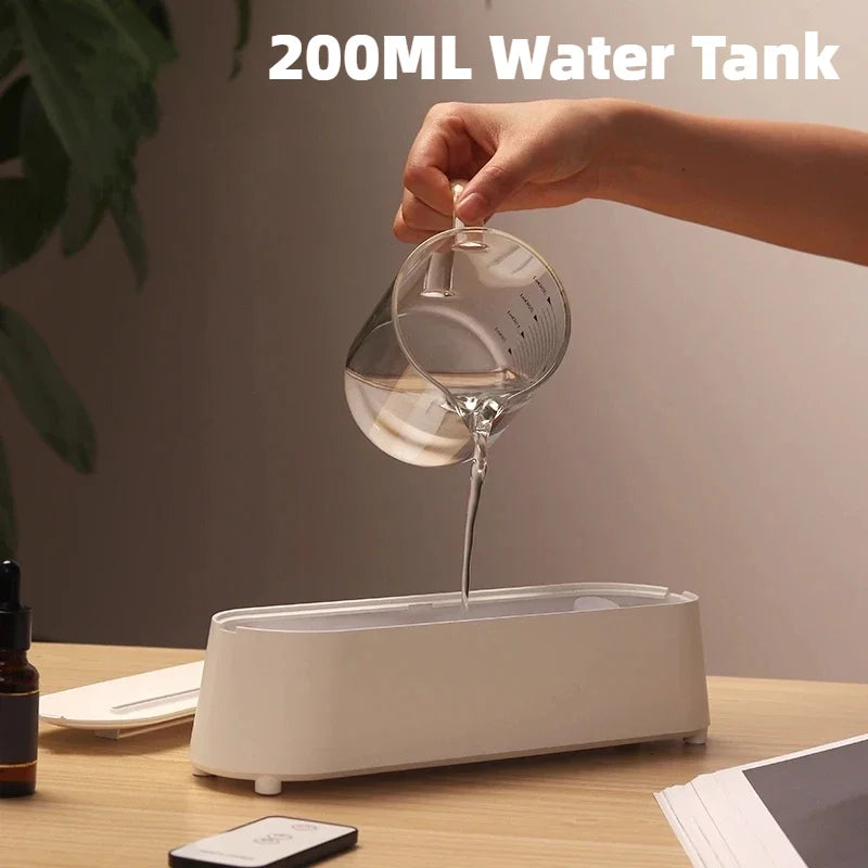 3D Simulation Flame Ultrasonic Air Diffuser with Remote Control Cool Mist Maker Fogger Air Humidifier Diffuser Essential Oils