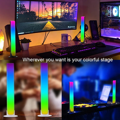 Sound Lights Pickup LED Light USB RGB Night Lamp Voice Activated Music Rhythm Ambient Light App Control For Bedroom Bar Party